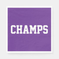 Sportlich Royal Purple CHAMPS Weißer Text 