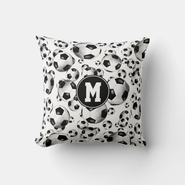 sportliche 3D-Look traditionelle Fußball-Muster Kissen (Vorderseite)
