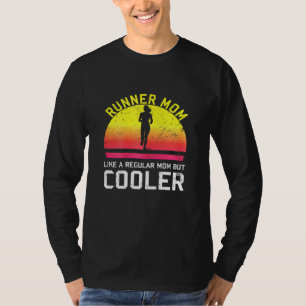 Sportliche Mutter Workout Vintage Läuferin Mama La T-Shirt