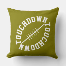 Sportliche Schräglage Football TOUCHDOWN auf Golde