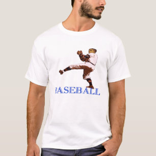Sportliche T - Shirt - Baseball - Mens Tops - T-Sh