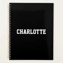 Sportliche Vielfalt Schwarz-weißer individuelle Na Planer