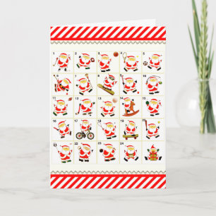 Sportliche Weihnachtskarten Feiertagskarte