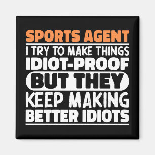 sportlicher Agent versuche ich Dinge zu machen Lus Magnet