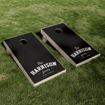 Sportlicher Familienname einfaches schwarzes Hecke