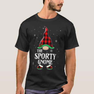 Sportlicher Gnom Büffel Kariert passende Familieng T-Shirt