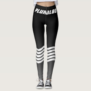 Sportlicher mit Monogramm Grauradient Leggings