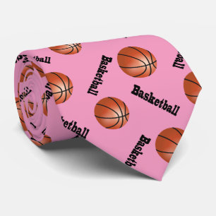 Sportlicher rosa Basketball des Hintergrund-  Krawatte
