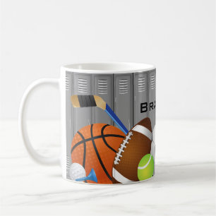 Sportlocker Zimmer Design Tasse Kaffee
