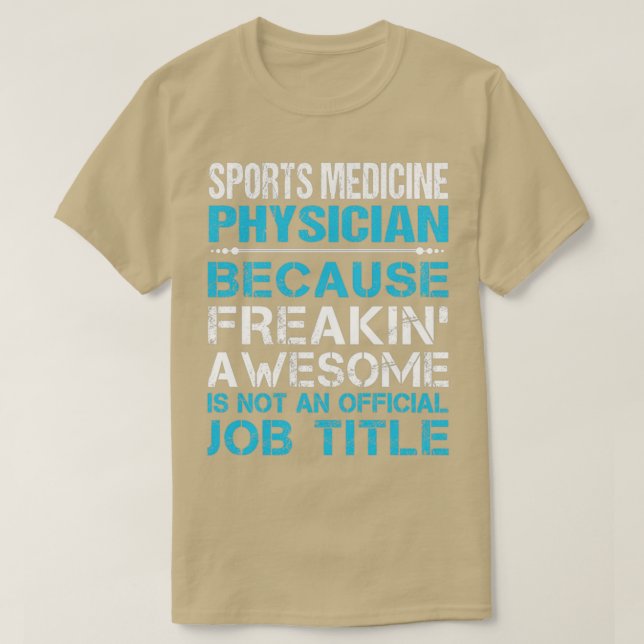 Sportmedizin Arzt bricht Phantastische Job Gif T-Shirt (Design vorne)