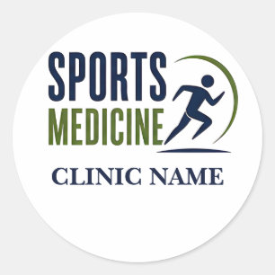 Sportmedizin Leistungsdesign Runder Aufkleber