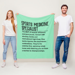 Sportmediziner Fleecedecke