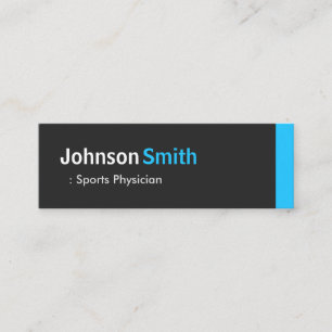 Sportmediziner - Personal Aqua Blue Mini Visitenkarte
