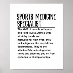 Sportmediziner Poster