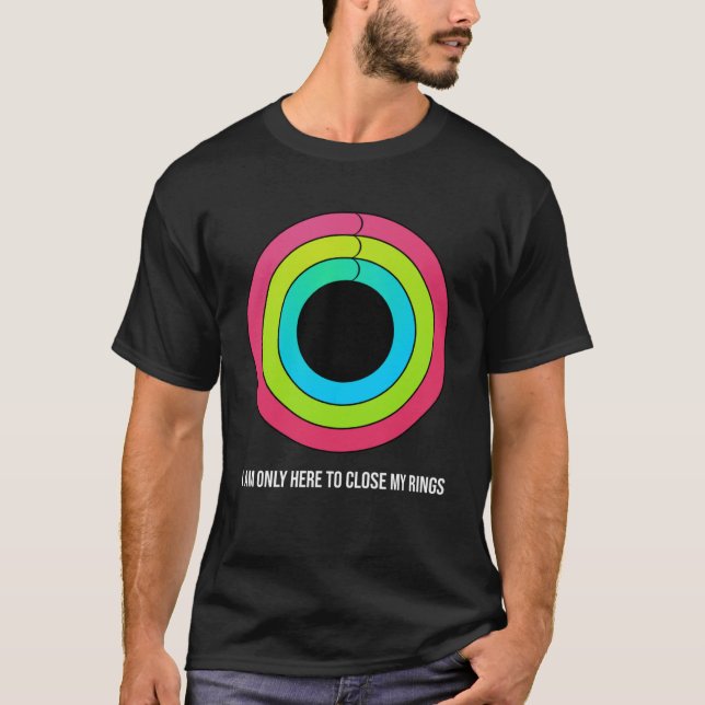 Sportmotivation Ich bin nur hier, um meine Ringe n T-Shirt (Vorderseite)