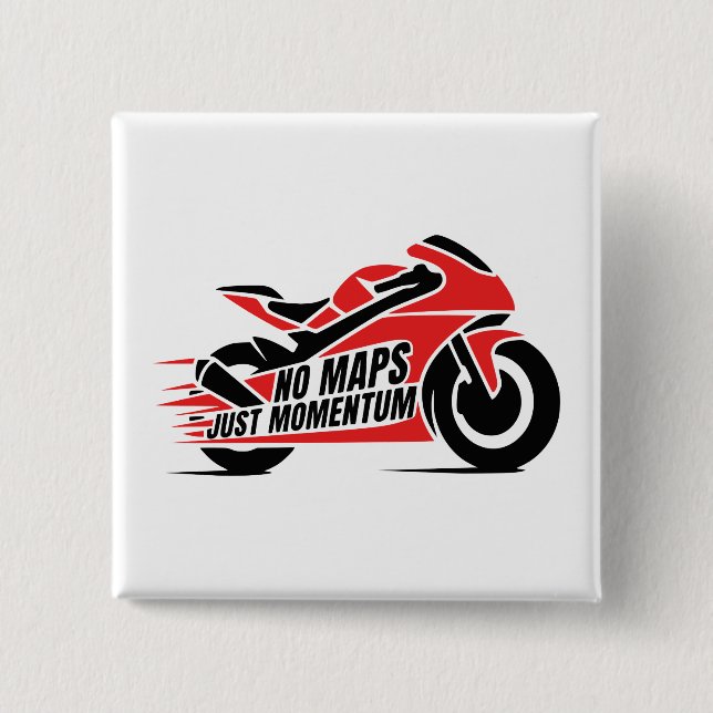 Sportmotorrad Button (Vorderseite)
