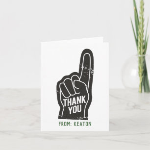 Sportnummer 1 Lüfter Dankeschön-Karte