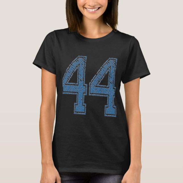 Sportnummer 44 Nummer 44 Jahr 44 T-Shirt (Vorderseite)