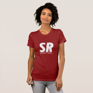 SPORTREEL FRAUEN-ANGEPASSTER ROTER T - SHIRT MIT