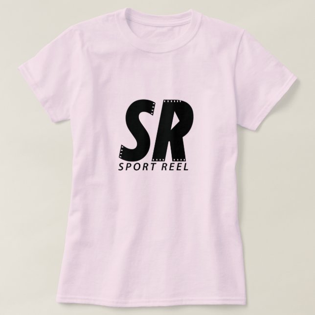SPORTREEL FRAUEN-ROSA T - SHIRT MIT URSPRÜNGLICHEM (Design vorne)
