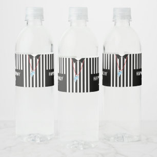 Sportreferent mit Whistle Water Flasche Label Wasserflaschenetikett