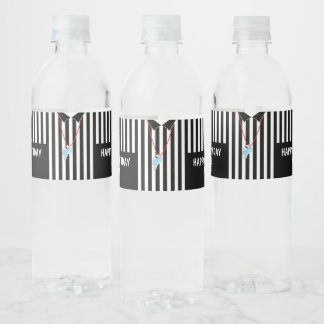 Sportreferent mit Whistle Water Flasche Label Wasserflaschenetikett