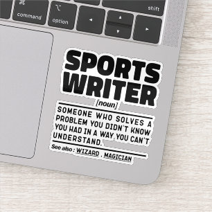 Sportreporter Substantiv Definition Schreiben Lieb Aufkleber