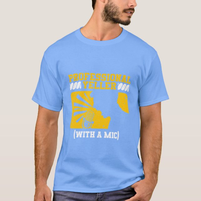 Sports Announcer Commentator Professional Yeller f T-Shirt (Vorderseite)