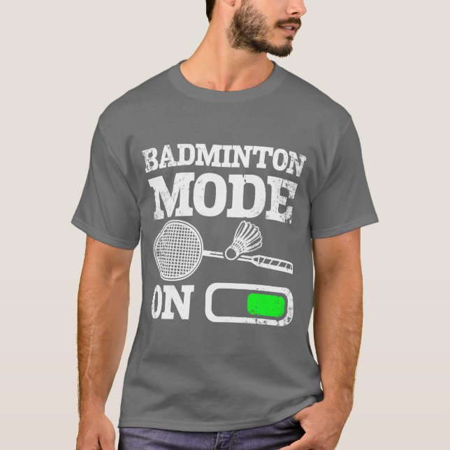 Sports Badminton mode on boy girl T-Shirt (Vorderseite)