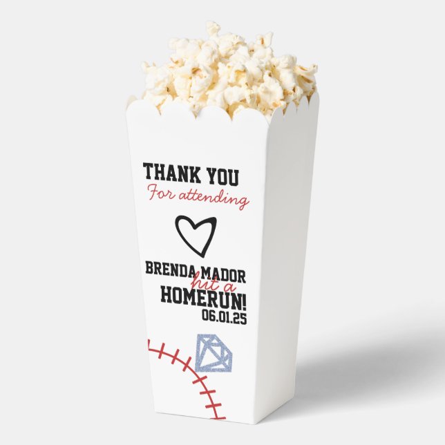 Sports Baseball Homerun Glitter Junggesellinnen-Ab Geschenkschachtel (Geplatzt)