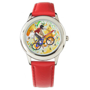 Sports Bike Bmx Team Trainer Frieden Liebe Schicks Armbanduhr