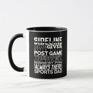 Sports-Daddy-Seitensupporter-Großartigster-Fan-Bec Tasse