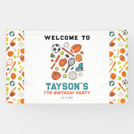 Sports Game Time All-Star Birthday | Kids Sport Banner