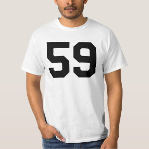 Sports Jersey Black Favorite Lucky Number #59 T-Shirt