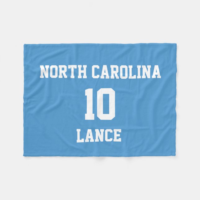 Sports Jersey Maßgeschneiderte Celestial Blue Fleecedecke (Vorderseite (Horizontal))