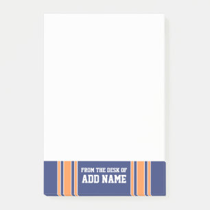 Sports Jersey mit Ihrem Namen und Ihrer Nummer Post-it Klebezettel