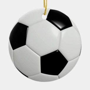 Sports Jersey Name Number Team Colors Soccer Ball Keramik Ornament