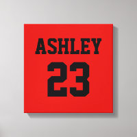 Sports Jersey Nummer und Name Red Personalisiert