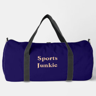 Sports Junkie Navy Blue Duffle Bag