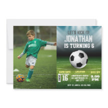 Sports Kids Soccer Foto Geburtstag