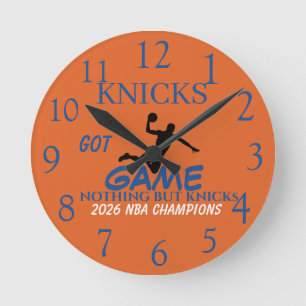 Sports Line Kollektion - Knicks Accessoires-  Runde Wanduhr