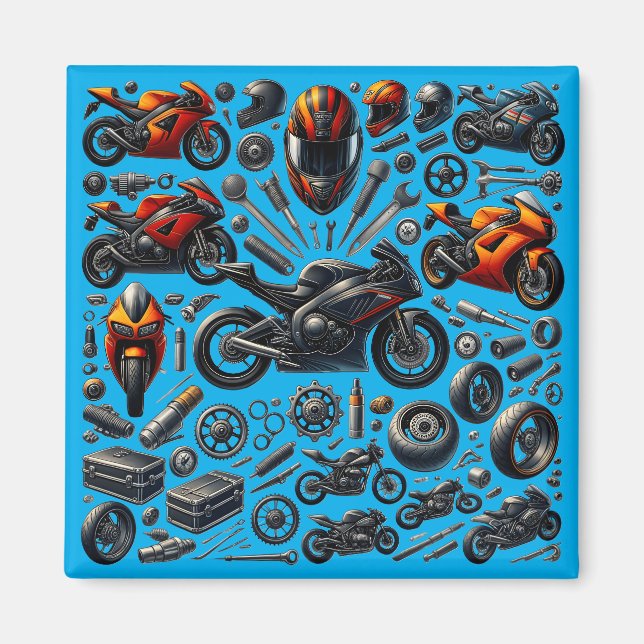 Sports Motorcycles: Speed and Performance Magnet (Vorne)