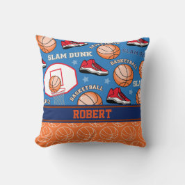 SPORTS Personalisiert Name Basketball Lüftermuster Kissen