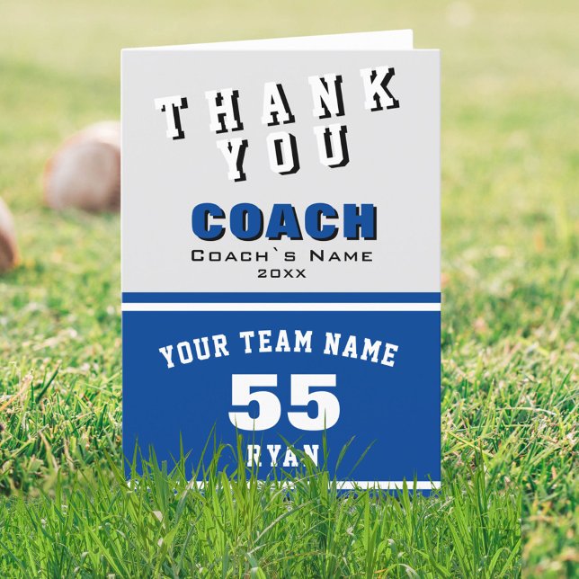 Sports Player Blue Danke Coach Card (Von Creator hochgeladen)
