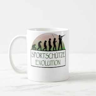 Sports Schützen Evolution Schießclub Sport Kaffeetasse