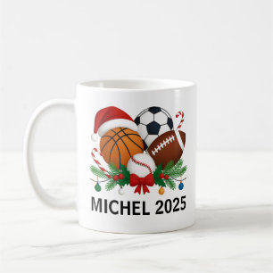 Sports Weihnachten 2025 Tasse Benutzerdefinierte