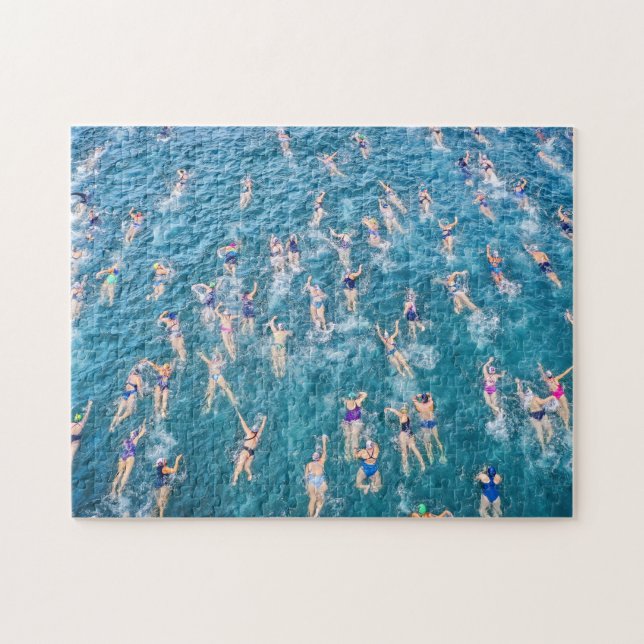 Sportschwimmer Puzzle (Horizontal)