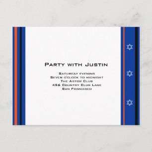 Sportsender Baseball Bar Mitzvah Empfang Card Begleitkarte
