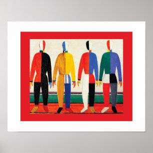 Sportsmen von Kazimir Malevich Poster