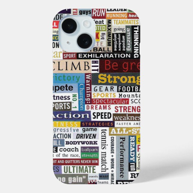 Sportspiel Laufen Fußball Basketball Motivation Case-Mate iPhone Hülle (Rückseite)